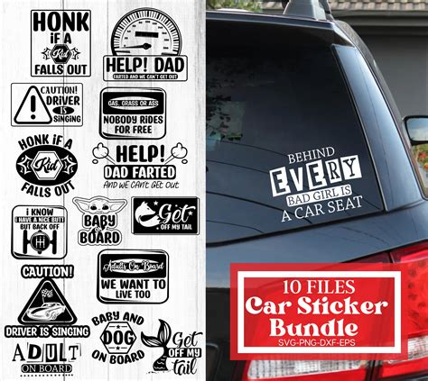 funny car stickers